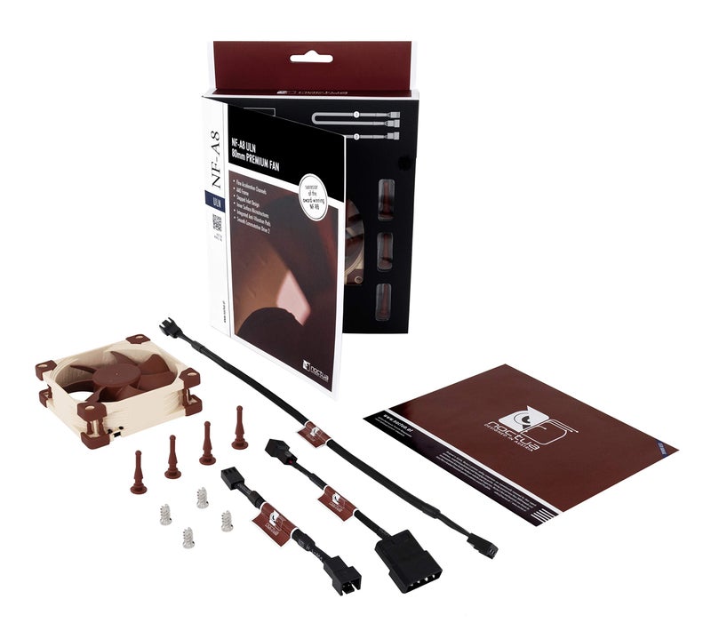 Noctua NF-A8 ULN, Ultra Quiet Silent Fan, 3-Pin (80mm, Brown) - Image 5